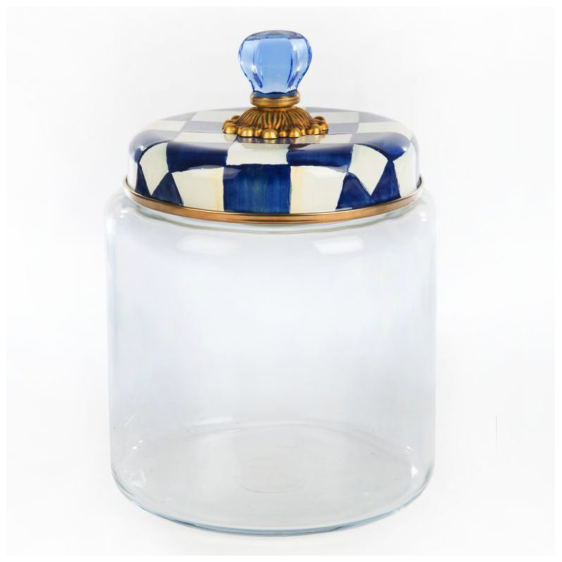 MacKenzie-Childs Royal Check Kitchen Canister, Large