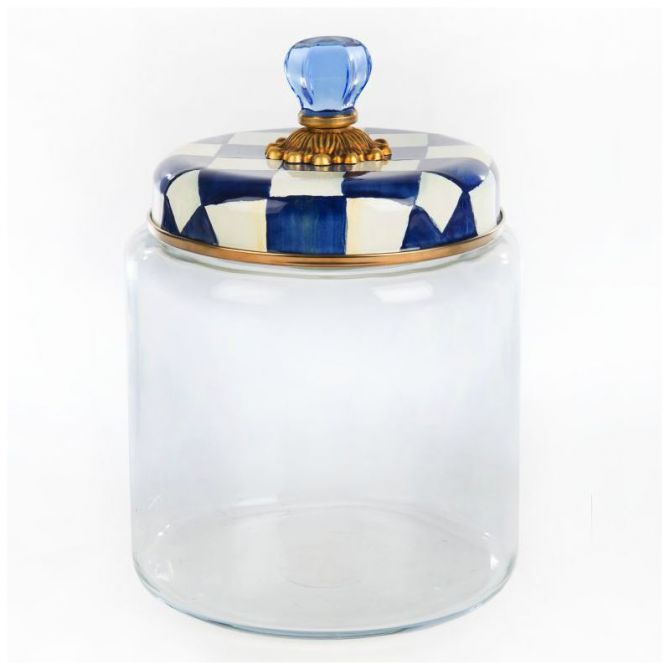 MacKenzie-Childs Royal Check Kitchen Canister, Large