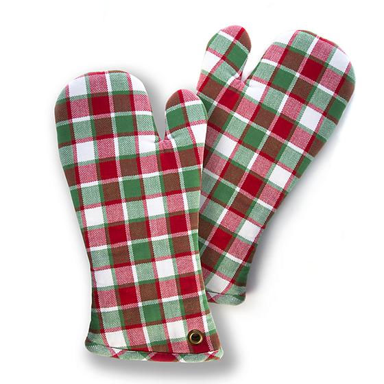 MacKenzie-Childs Bedford Falls Oven Mitts, Set of 2