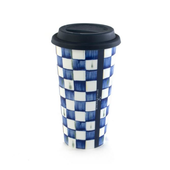 MacKenzie-Childs Royal Check Travel Cup