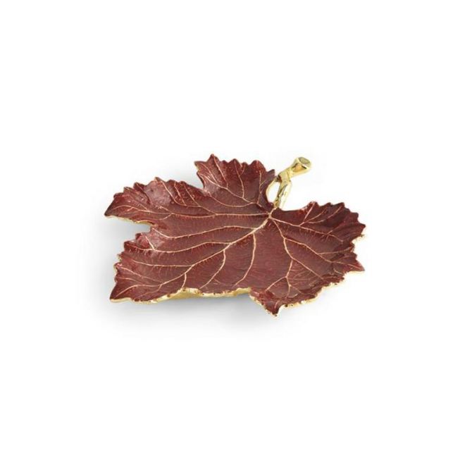 Michael Aram Vine Red Grape Leaf Dish