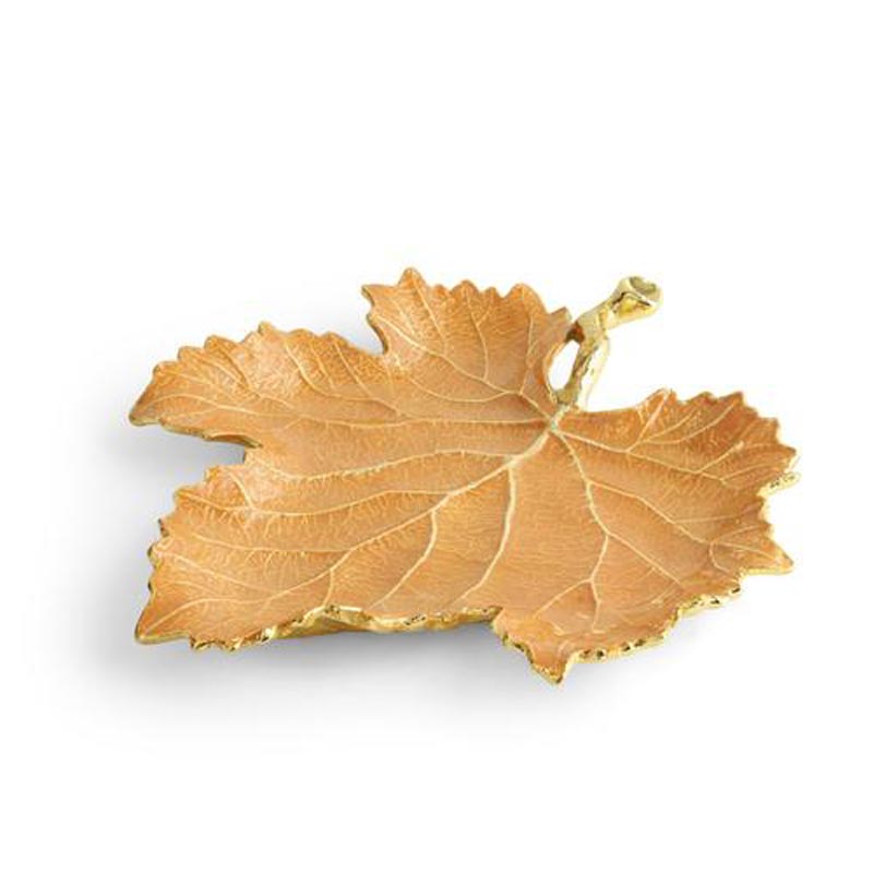 Michael Aram Vine Orange Grape Leaf Dish