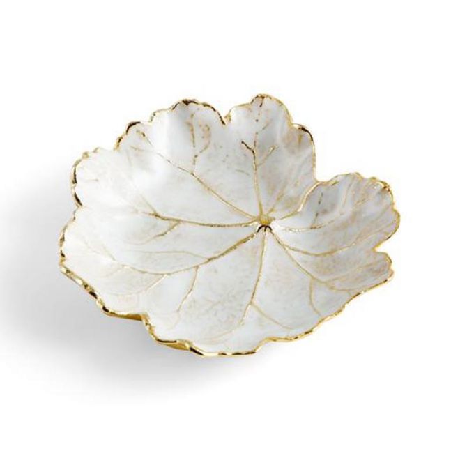 Michael Aram Winter Leaves Geranium Dish