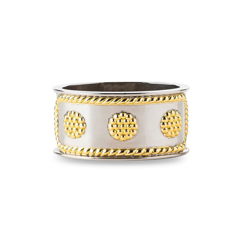 Juliska Berry and Thread Gold and Silver Tone Napkin Ring
