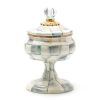 MacKenzie-Childs Sterling Check Enamel Curiosity Pot