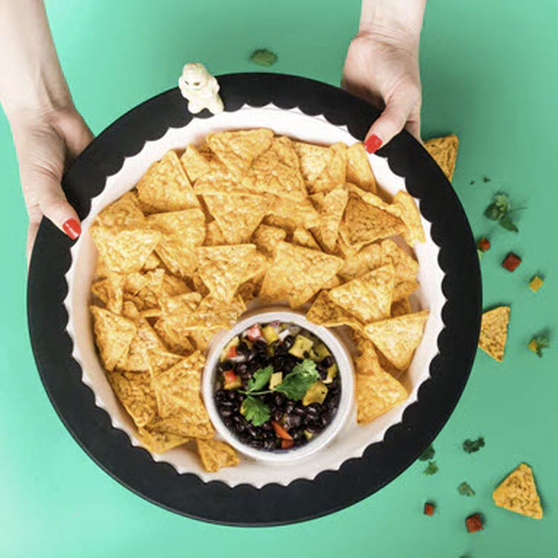 Nora Fleming Band Together Bowl Cover, Black