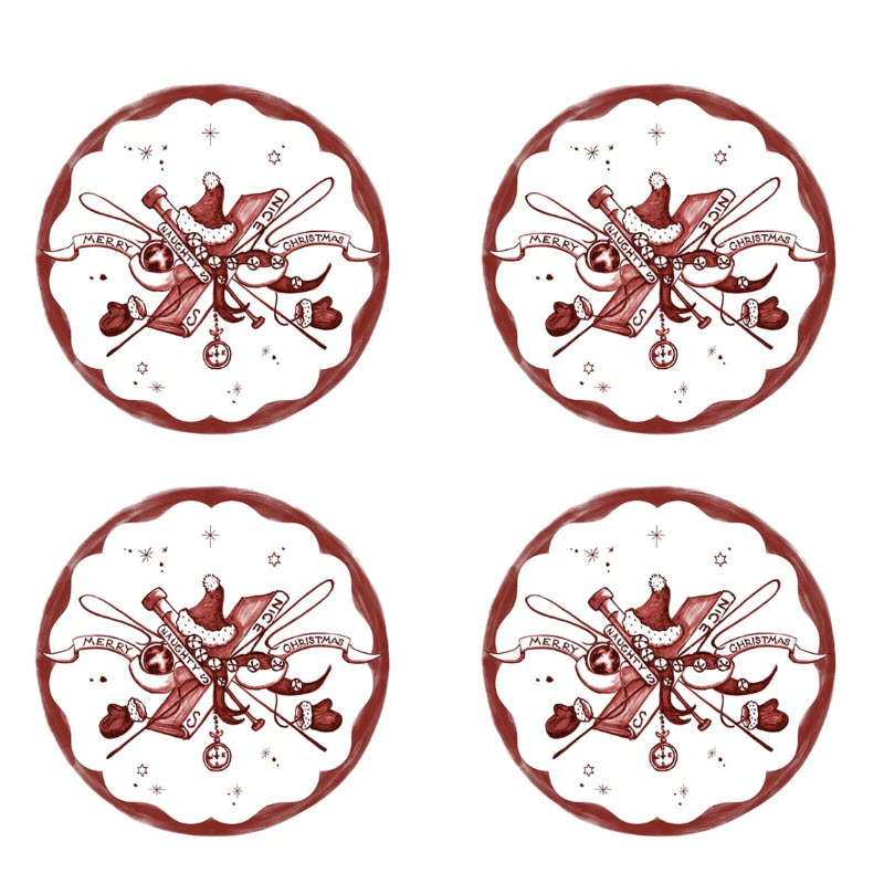 Juliska Country Estate Winter Frolic Coasters, Set of 4 CS03/73