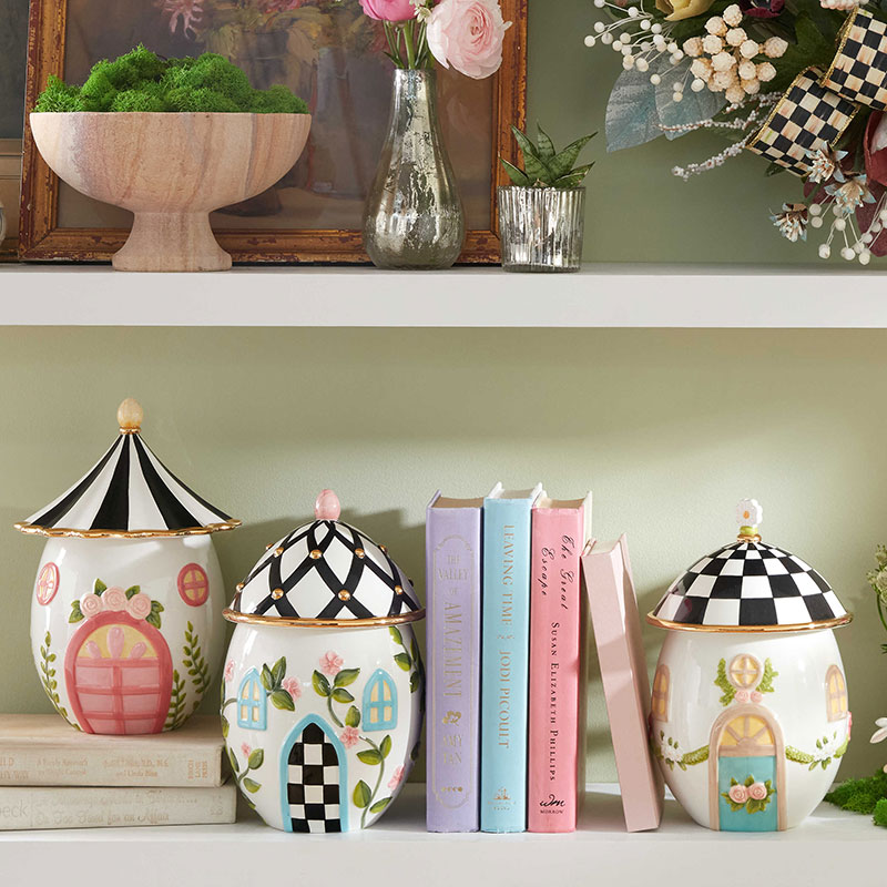 MacKenzie-Childs Spring Fling Canisters, Set of 3