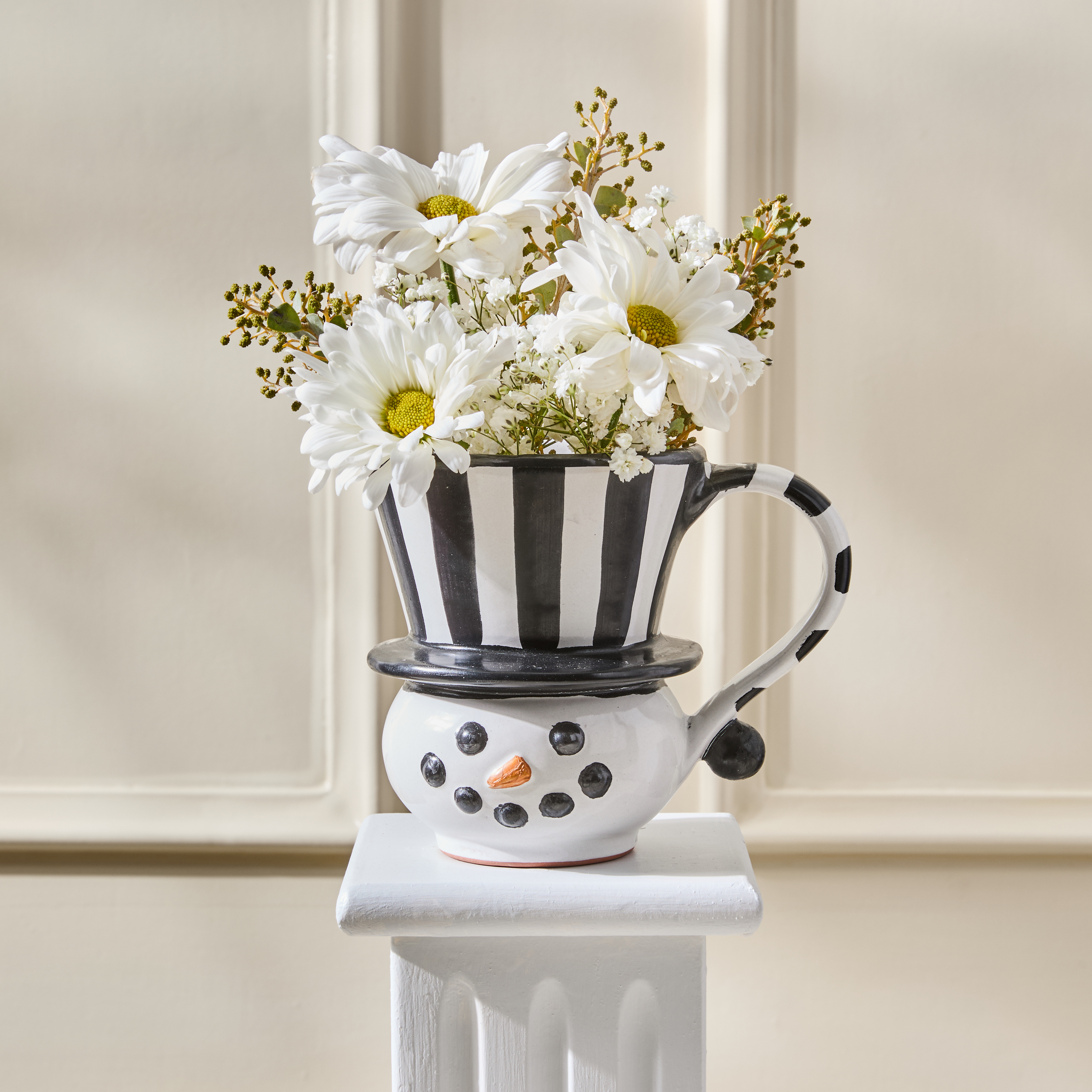 MacKenzie-Childs Snowman Ceramic Mug