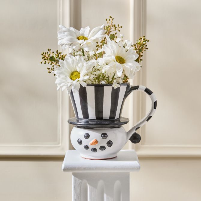 MacKenzie-Childs Snowman Ceramic Mug | 11271-1125 | Borsheims