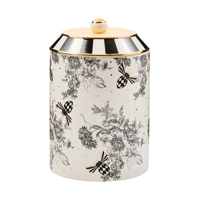 MacKenzie-Childs Bee Toile Canister