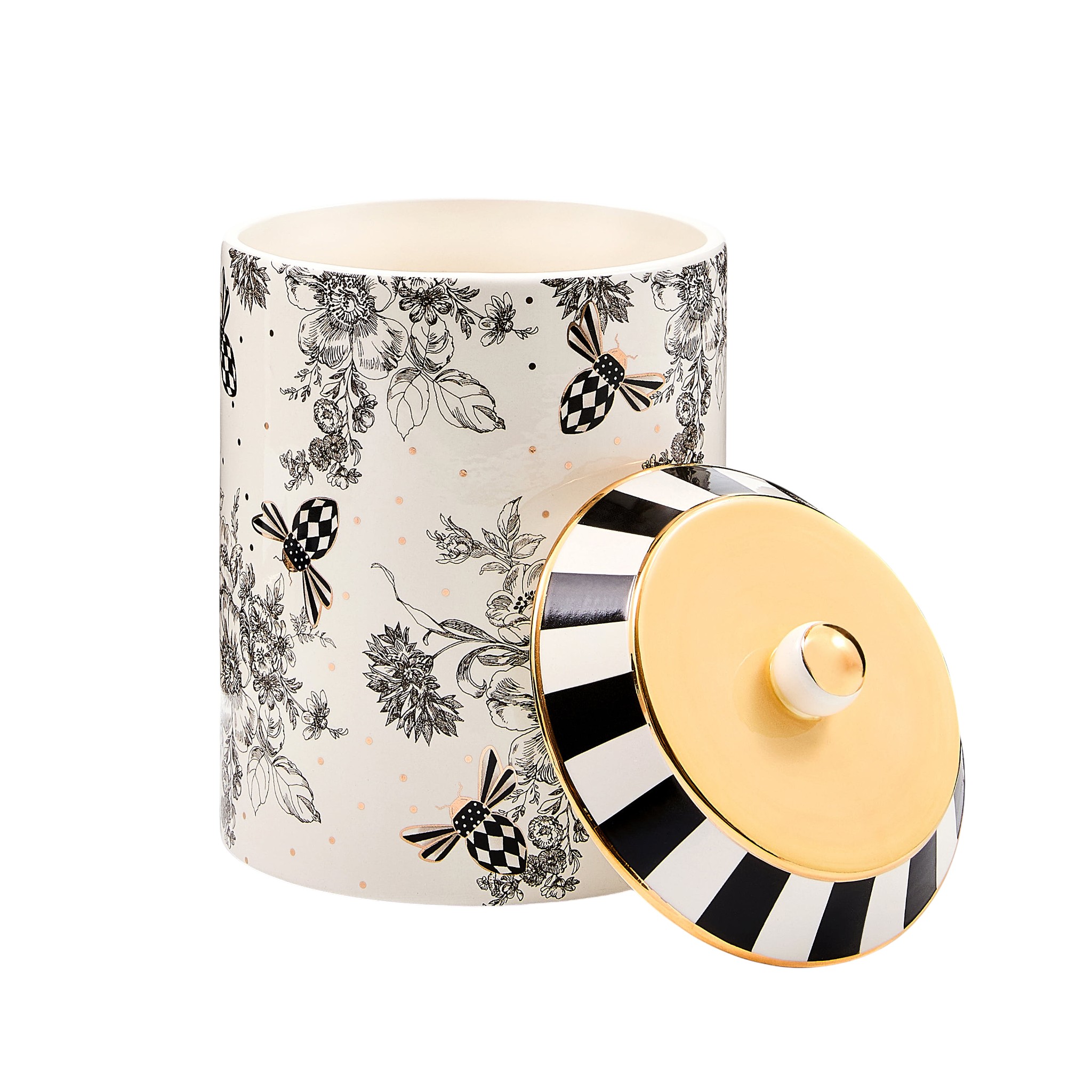 MacKenzie-Childs Bee Toile Canister