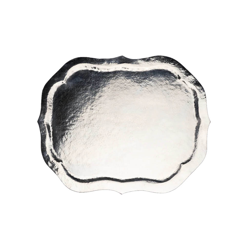 Jan Barboglio Miranda Tray, Nickel Plated