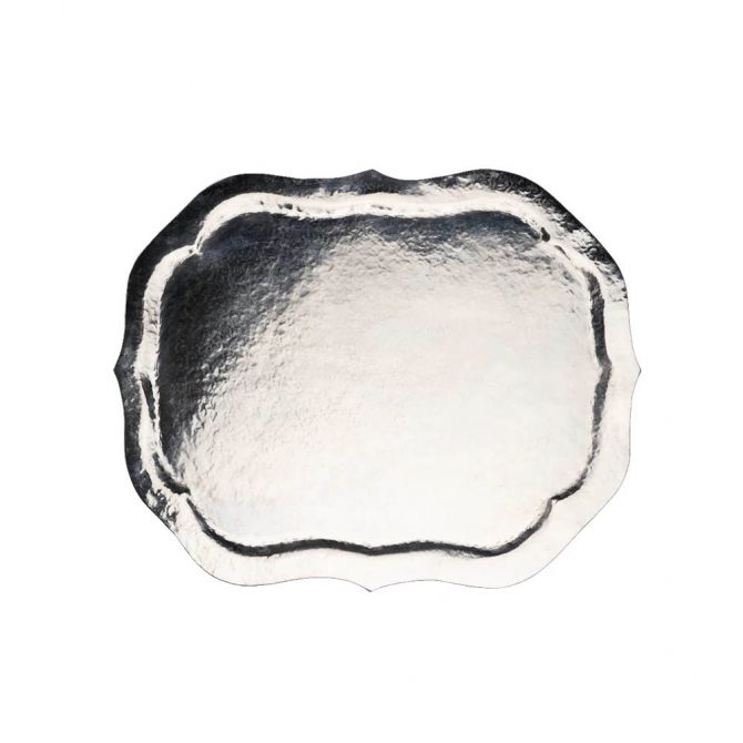 Jan Barboglio Miranda Tray, Nickel Plated
