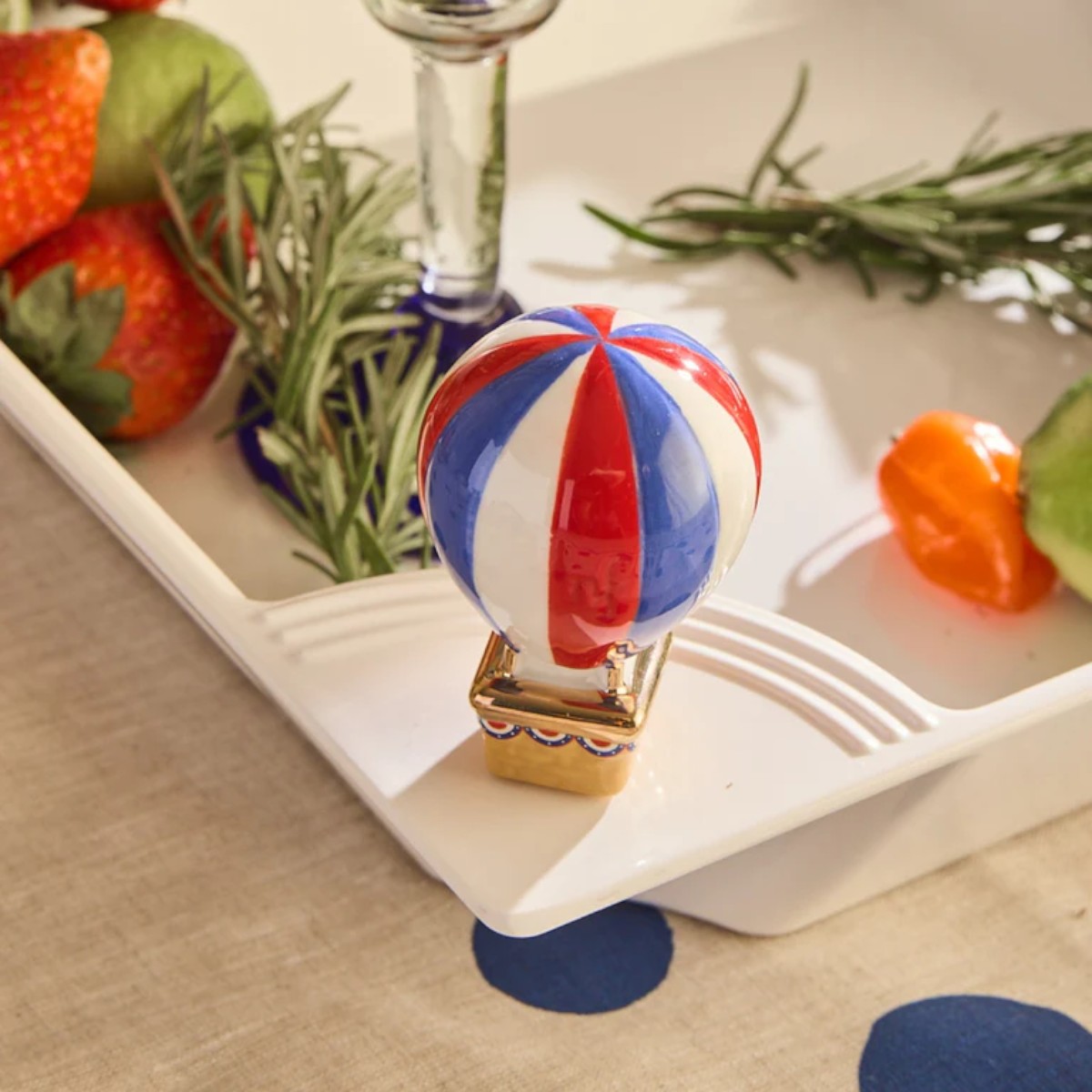 Nora Fleming Red White and Balloon Mini