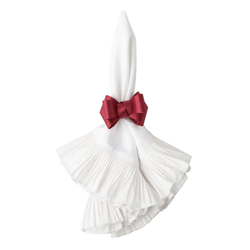 Juliska Tuxedo Napkin Ring, Ruby
