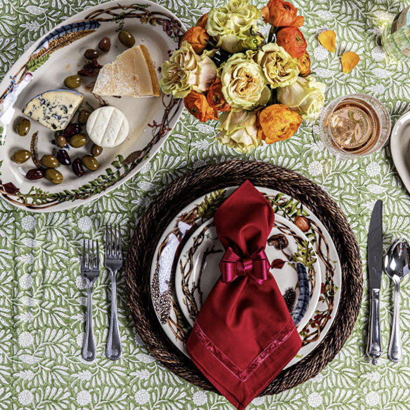 Juliska Tuxedo Napkin Ring, Ruby