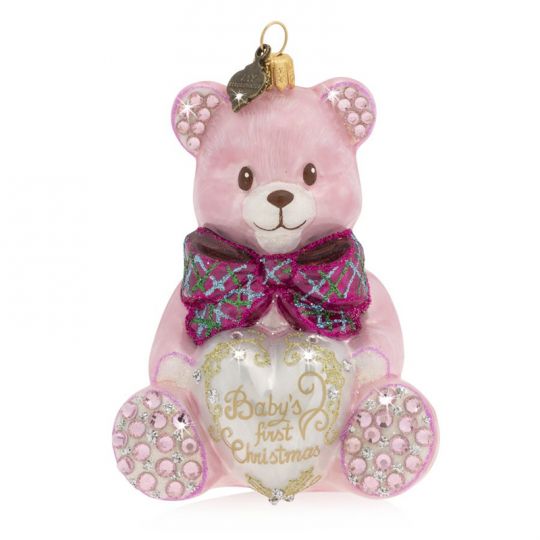 baby's first christmas teddy