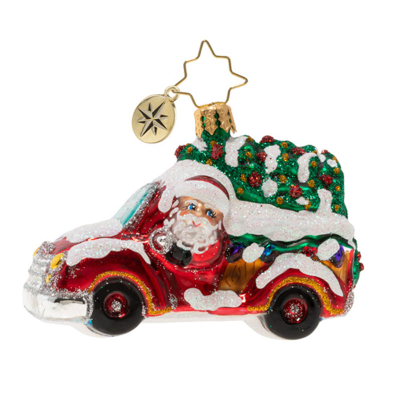 Christopher Radko Christmas Tree Delivery Gem Ornament