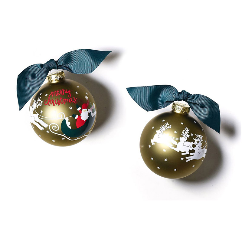 Coton Colors Merry Christmas To All Glass Ornament