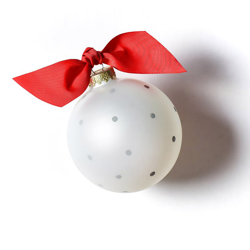Coton Colors My First Christmas Buffalo Stocking Glass Ornament