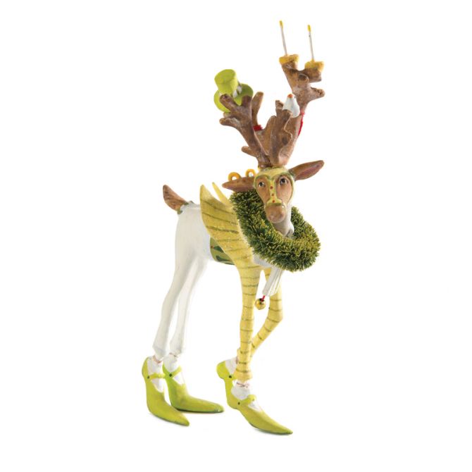 MacKenzie-Childs Patience Brewster Dash Away Reindeer Mini Ornament, Prancer