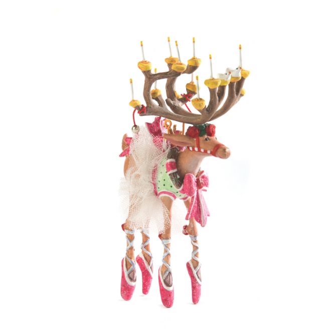 MacKenzie-Childs Patience Brewster Dash Away Reindeer Mini Ornament, Dancer