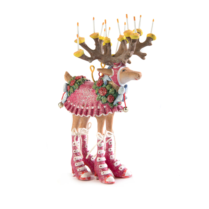 MacKenzie-Childs Patience Brewster Dash Away Reindeer Mini Ornament, Donna