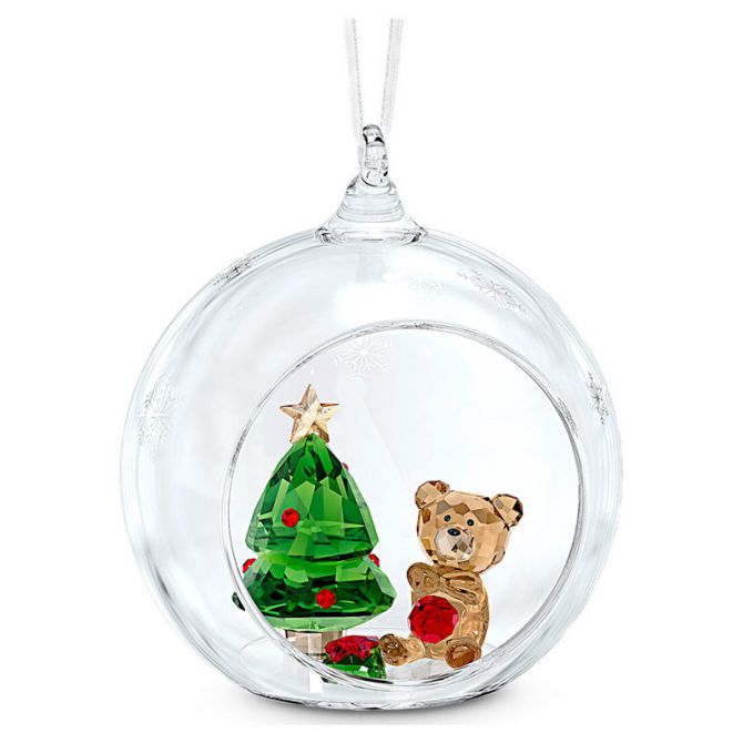 Swarovski Ball Ornament, Christmas Scene