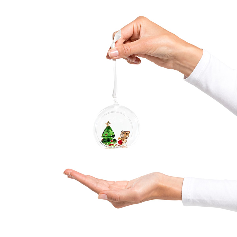 Swarovski Ball Ornament, Christmas Scene