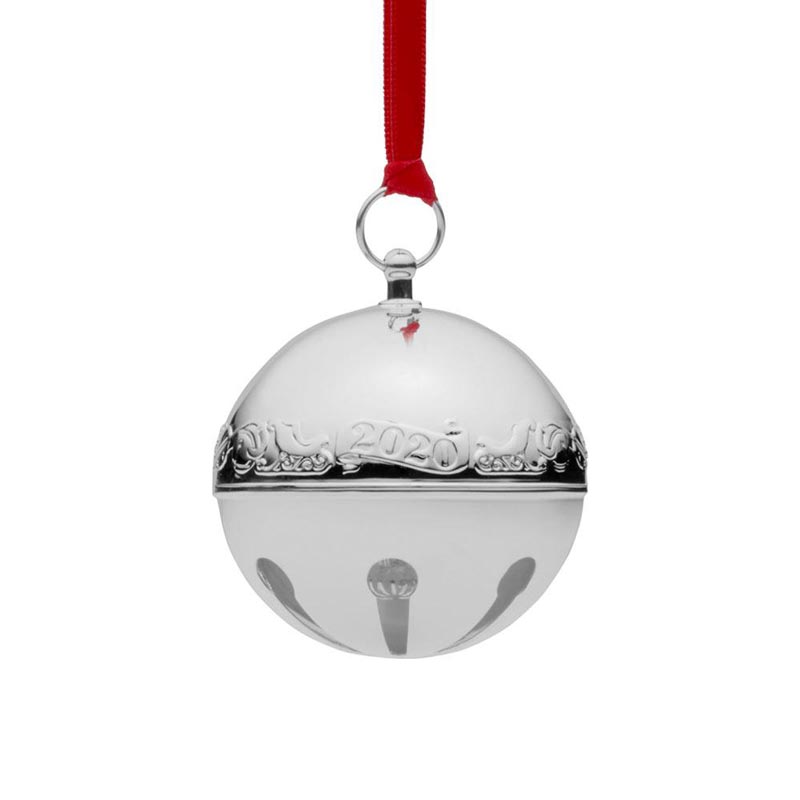 Wallace  2020 Silver Plated Sleigh Bell 50th Anniversary Ornament