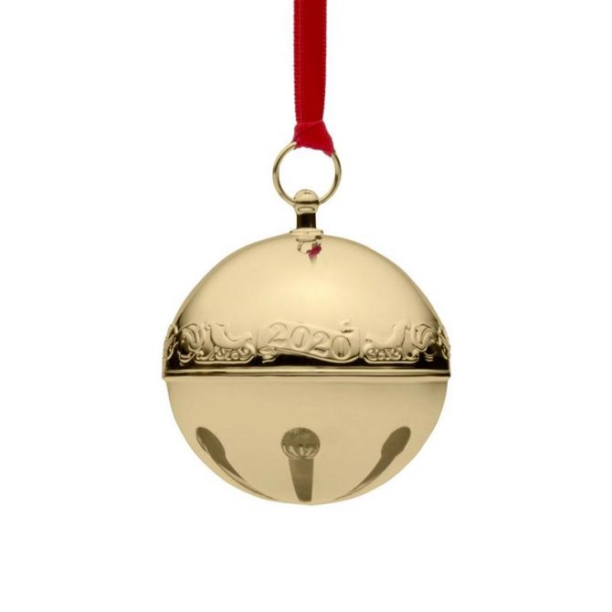 Wallace 2020 Gold Plated Sleigh Bell 31st Edition Ornament