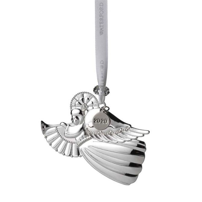 Waterford Silver Angel Ornament