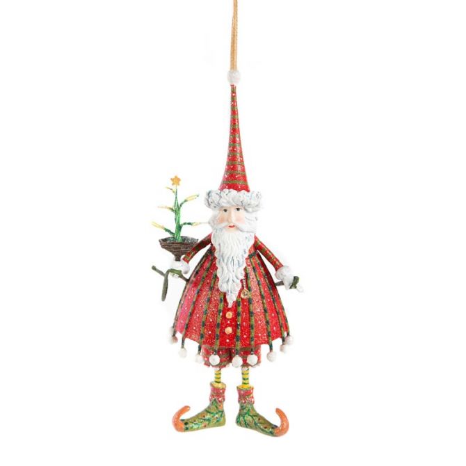 MacKenzie-Childs Patience Brewster Dash Away Dashing Santa Ornament