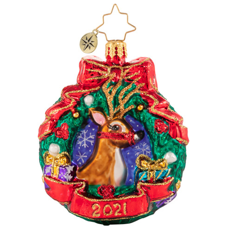 Christopher Radko Oh Deer, What a Year Gem Ornament