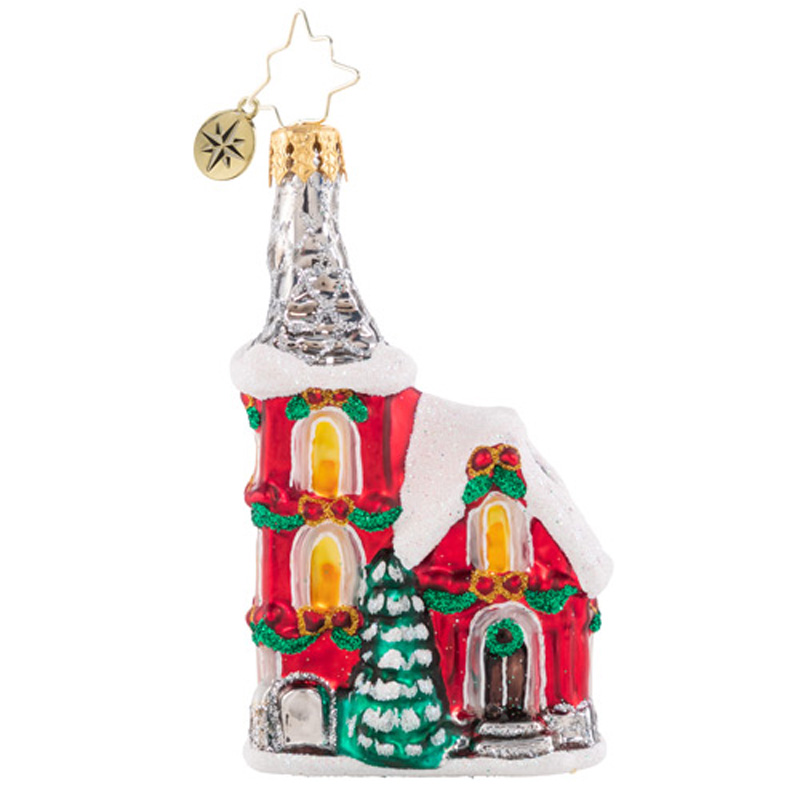 Christopher Radko The Charming Chapel Gem Ornament