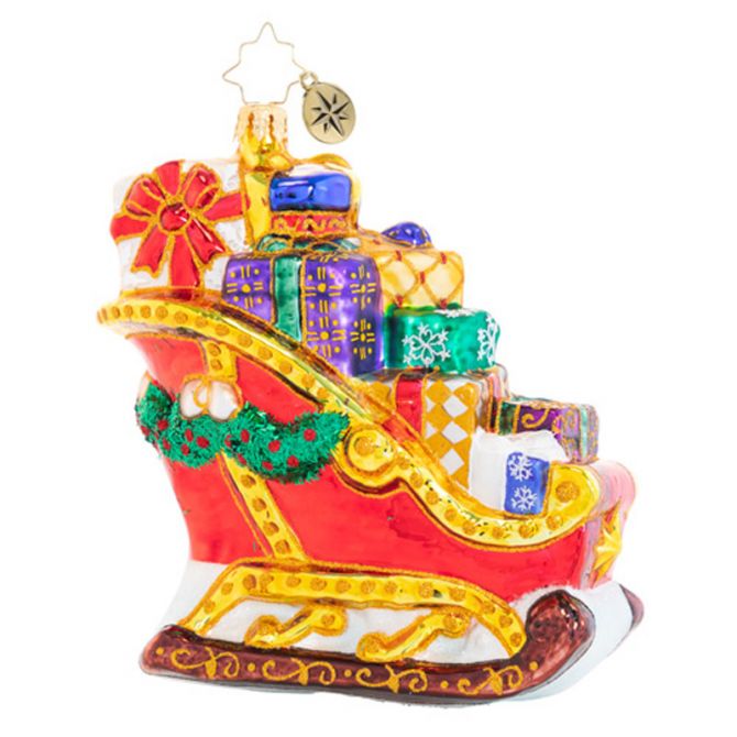 Christopher Radko Joyful Journey Sleigh Ornament