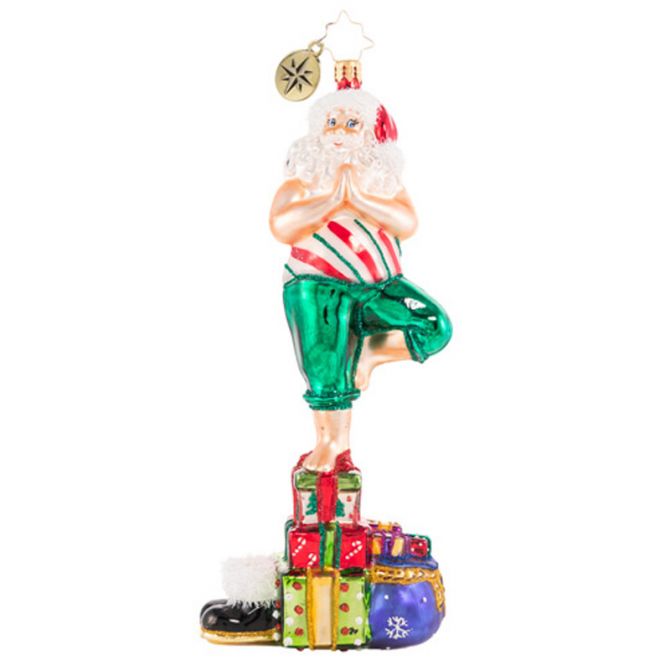 Christopher Radko Yuletide Yoga Ornament