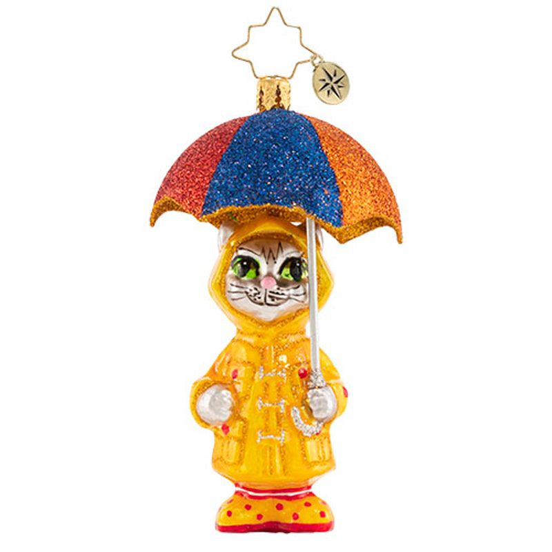 Christopher Radko It's Raining Cats Gem Ornament