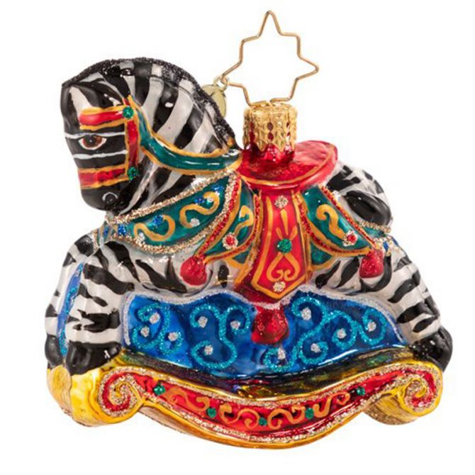 Christopher Radko Rocking In Stripes Gem Ornament