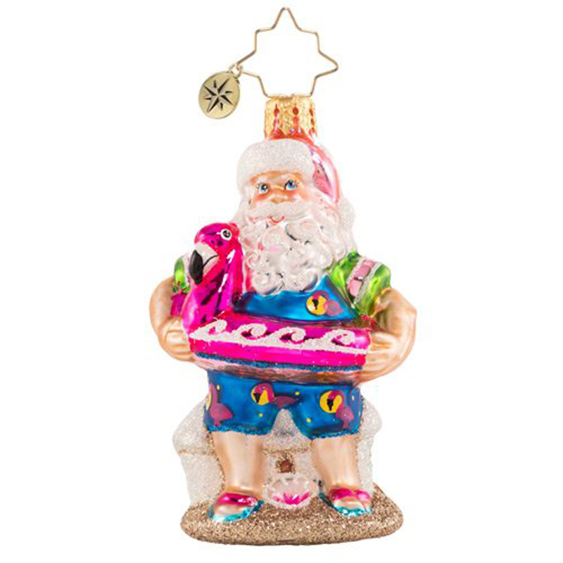 Christopher Radko Out Of Office Santa Gem Ornament