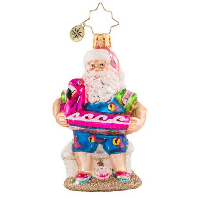 Christopher Radko Out Of Office Santa Gem Ornament