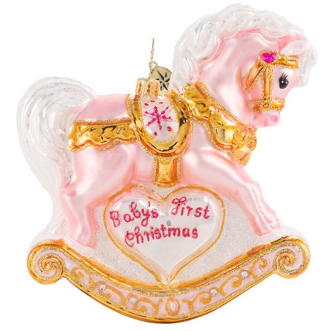 Christopher Radko Baby's First Christmas Filly Ornament