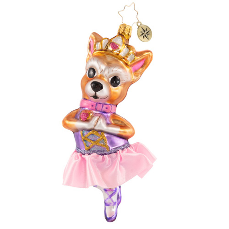 Christopher Radko Pretty Princess Pup Ornament