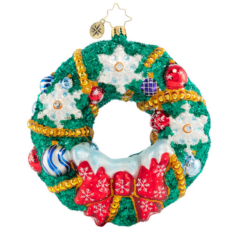 Christopher Radko Flurry Of Flakes Ornament