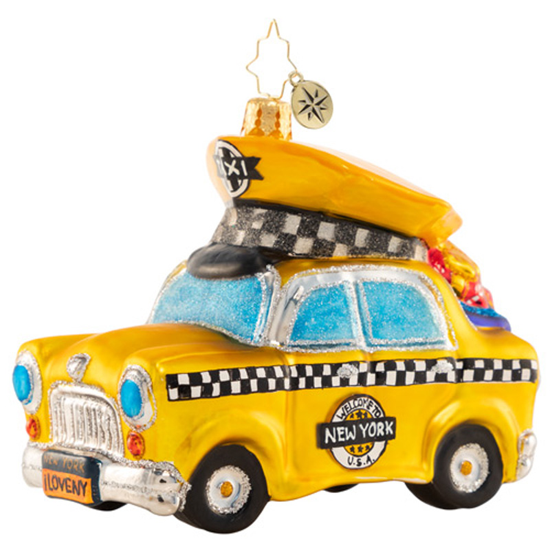 Christopher Radko Checkered Chariot Ornament