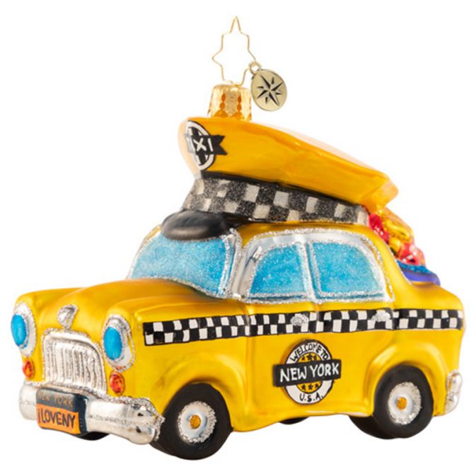 Christopher Radko Checkered Chariot Ornament