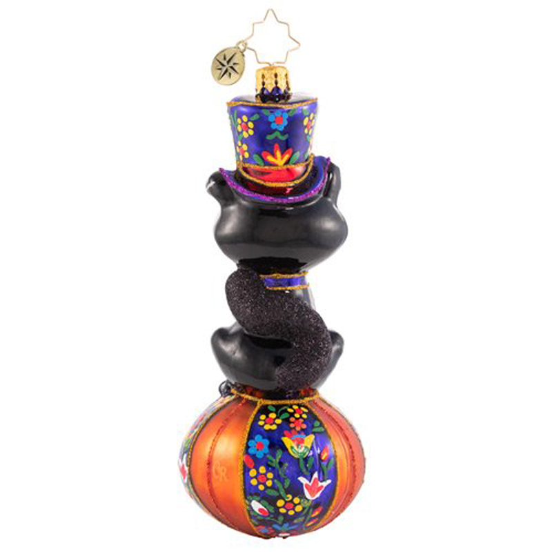 Christopher Radko Black Cat Magic Ornaments