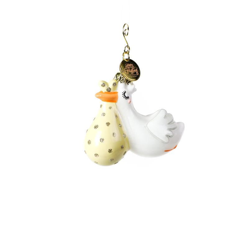 Coton Colors Flying Stork Ornament