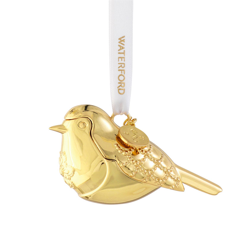 Waterford Robin Golden Ornament